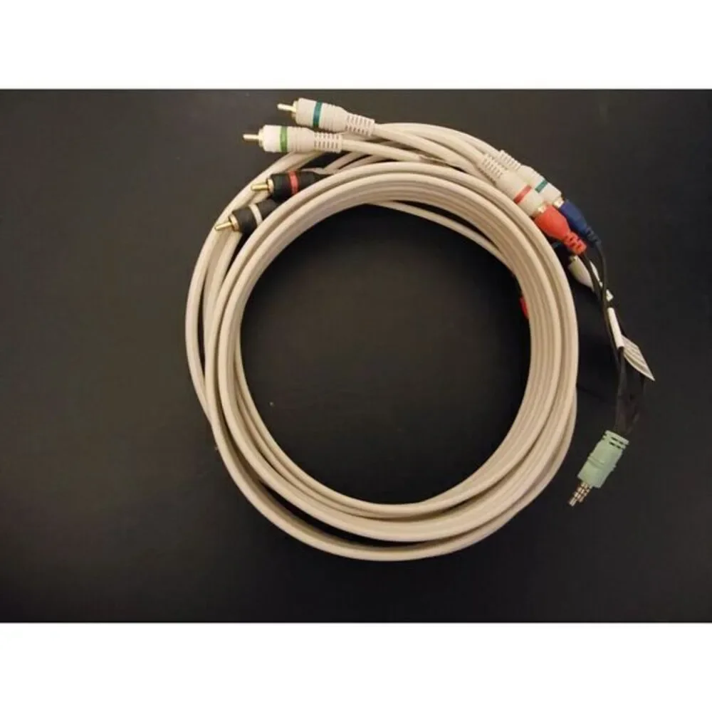 New - Steren 6'‎ 5-RCA Component Video Audio Cable - PP-254-606IV & Adapter Cord